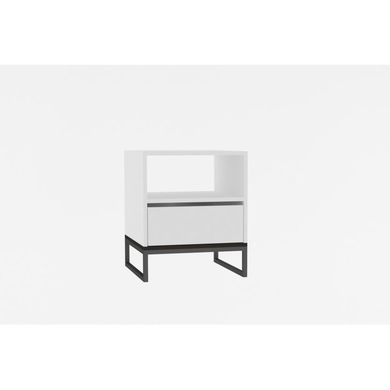 Nightstand Lindau - White White