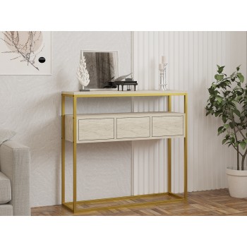 Μπουφές Guarda - Χρώμα Εφέ Πέτρας Τραβερτίνη - 90x34x70εκ