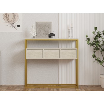 Μπουφές Guarda - Χρώμα Εφέ Πέτρας Τραβερτίνη - 90x34x70εκ