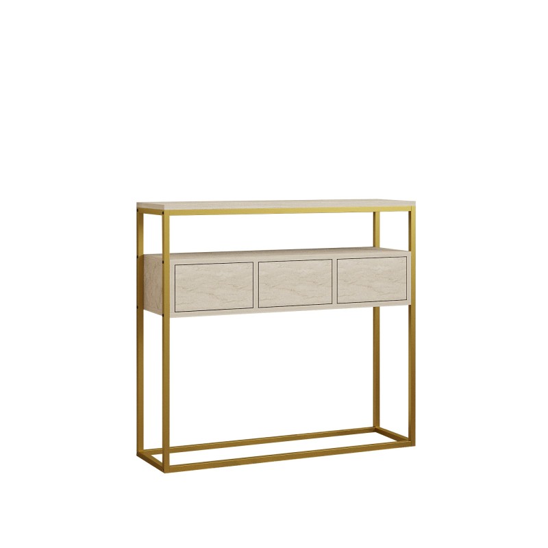 Μπουφές Guarda - Χρώμα Εφέ Πέτρας Τραβερτίνη - 90x34x70εκ