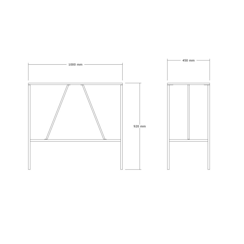 Table & Chairs Set (3 Pieces) Tibet - Oak Oak
Black