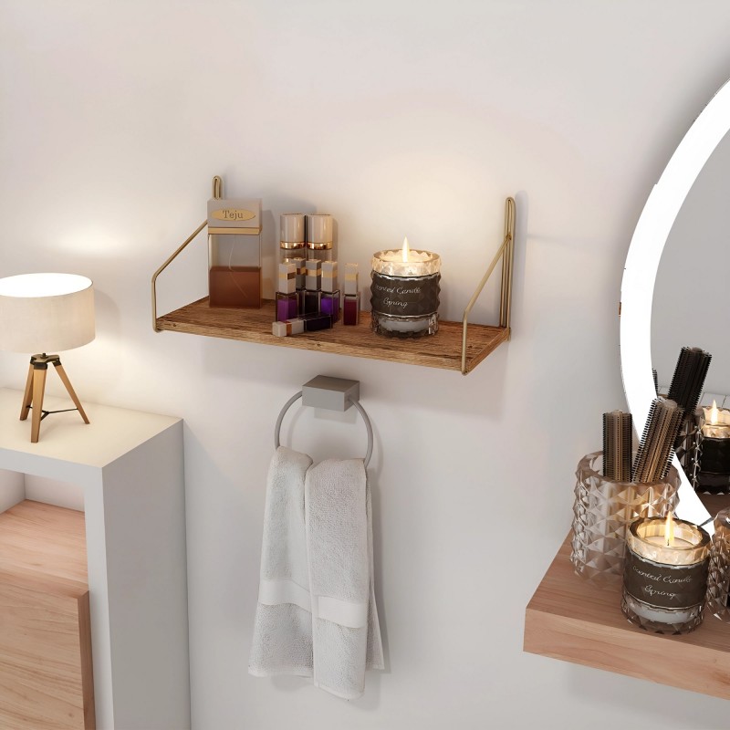 Wall Shelf Dekoratif Duvar Rafı Gold
Brown