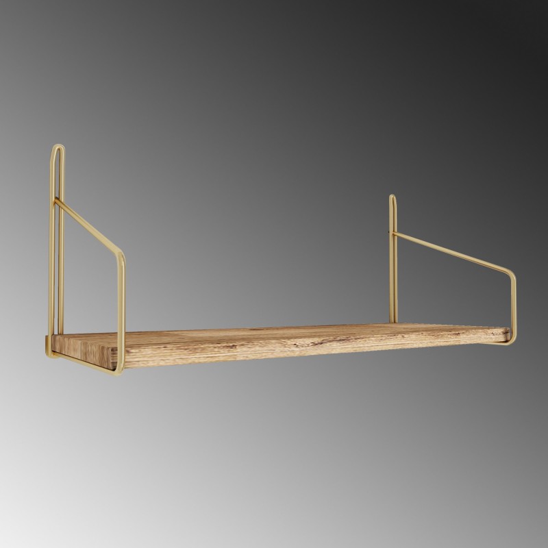 Wall Shelf Dekoratif Duvar Rafı Gold
Brown