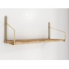 Wall Shelf Dekoratif Duvar Rafı Gold
Brown