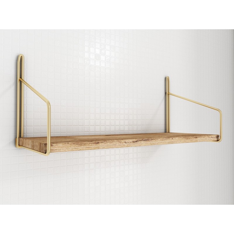 Wall Shelf Dekoratif Duvar Rafı Gold
Brown