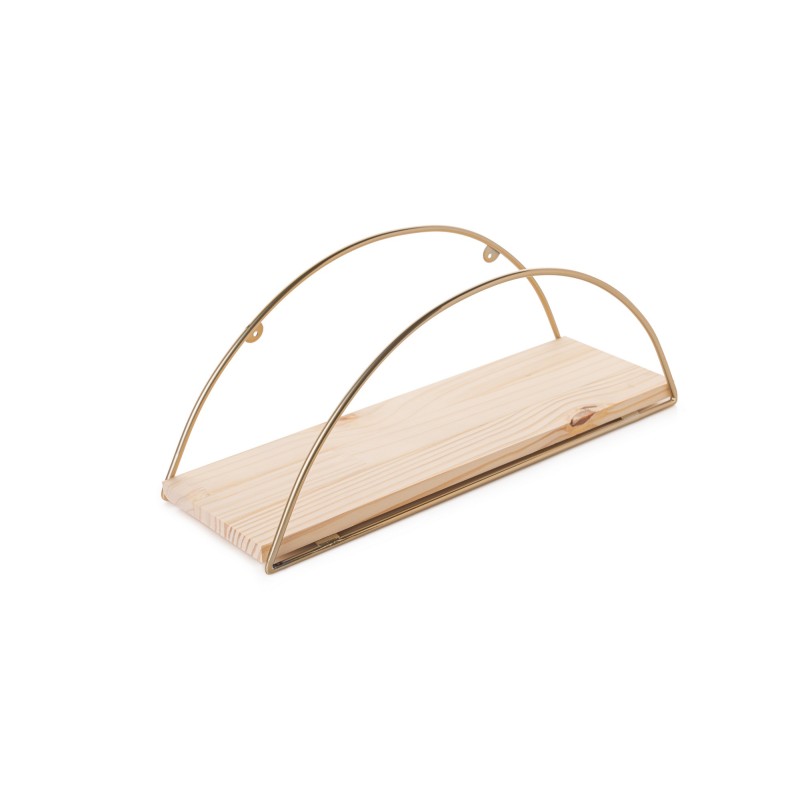 Hanah Home Wall Shelf Dekoratif Duvar Rafı 2 Gold
Brown