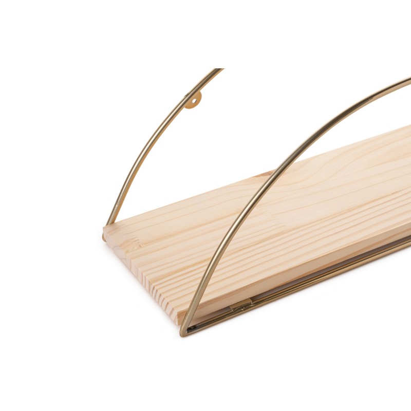 Hanah Home Wall Shelf Dekoratif Duvar Rafı 2 Gold
Brown