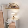 Hanah Home Wall Shelf Dekoratif Duvar Rafı 2 Gold
Brown