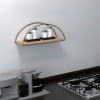 Hanah Home Wall Shelf Dekoratif Duvar Rafı 2 Gold
Brown