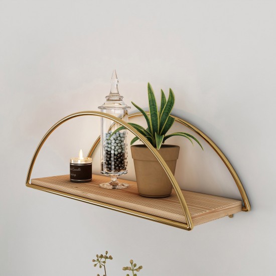 Wall Shelf Dekoratif Duvar Rafı 2 Gold
Brown Hanah Home Wall Shelf Dekoratif Duvar Rafı 2 Gold
Brown