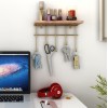 Wall Shelf Dekoratif Duvar Rafı ve Askılık Gold
Brown