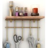 Wall Shelf Dekoratif Duvar Rafı ve Askılık Gold
Brown