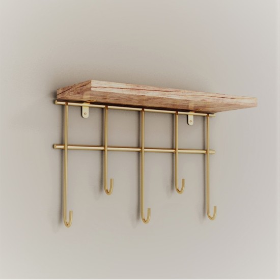 Wall Shelf Dekoratif Duvar Rafı ve Askılık Gold
Brown Wall Shelf Dekoratif Duvar Rafı ve Askılık Gold
Brown