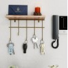 Wall Shelf Dekoratif Duvar Rafı ve Askılık Gold
Brown