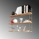 Wall Shelf 3lü Duvar Rafı, Kitaplık Gold
Brown Wall Shelf 3lü Duvar Rafı, Kitaplık Gold
Brown