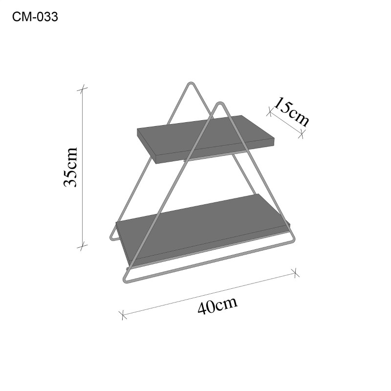 Wall Shelf Masa Servis Rafı, Organize Çok Amaçlı Düzenleyici Gold
Brown