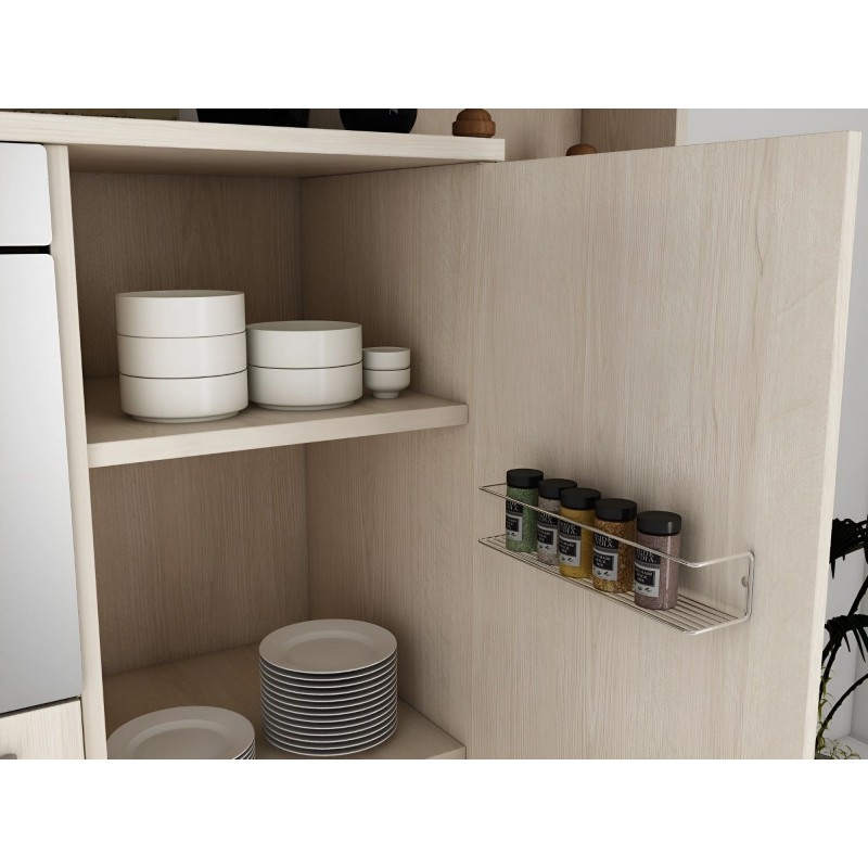 Wall Shelf Banyo Makyaj Rafı, Baharatlık - Chrome Chrome