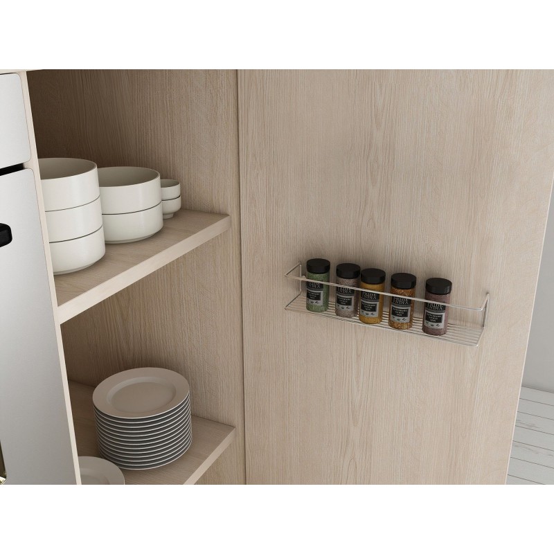 Wall Shelf Banyo Makyaj Rafı, Baharatlık - Chrome Chrome