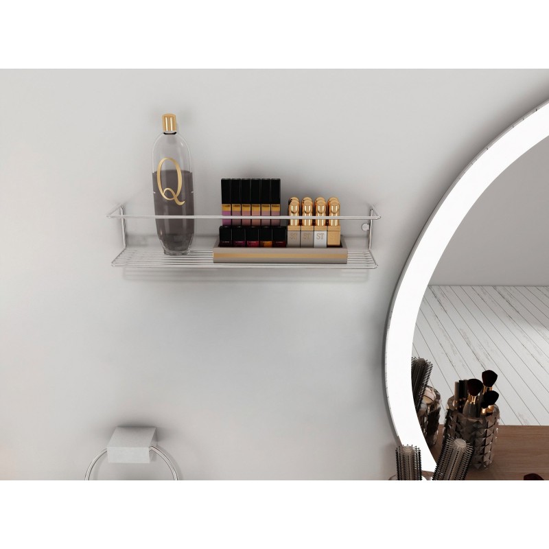 Wall Shelf Banyo Makyaj Rafı, Baharatlık - Chrome Chrome