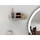 Wall Shelf Banyo Makyaj Rafı, Baharatlık - Chrome Chrome Wall Shelf Banyo Makyaj Rafı, Baharatlık - Chrome Chrome