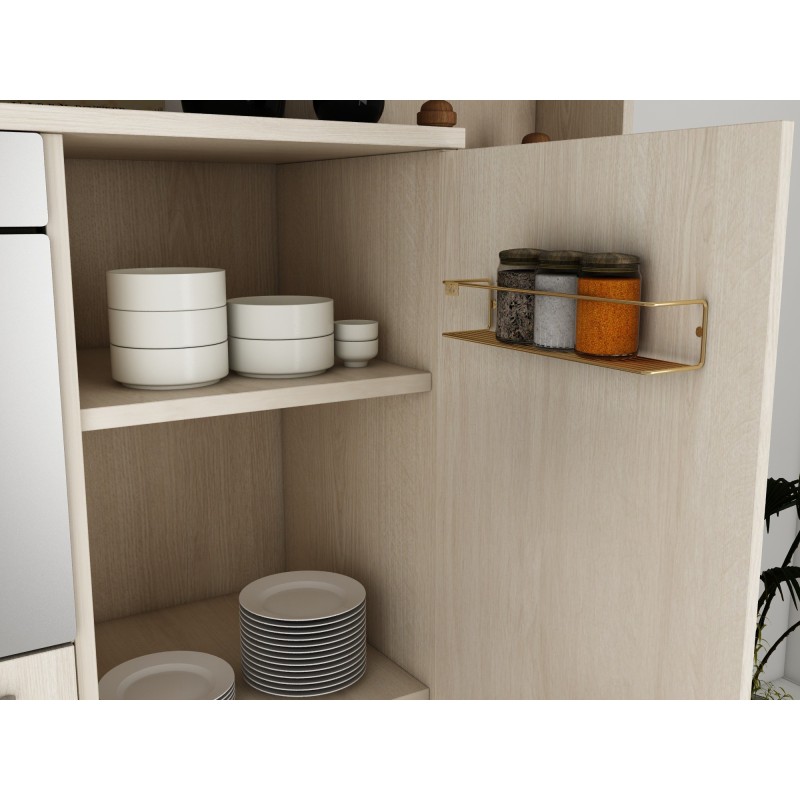 Wall Shelf Banyo Makyaj Rafı, Baharatlık - Gold Gold