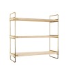 Hanah Home Wall Shelf Masa Üstü 3 Katlı Organizer, Servis Rafı Gold
Brown