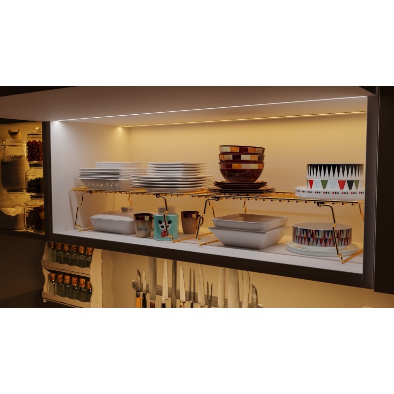 Wall Shelf Dolap Ici Organizer Gold
Brown