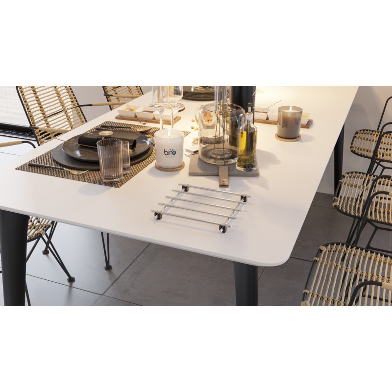 Aberto Design Trivet Tezgah Koruyucu Metal Krom Chrome