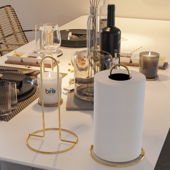 Paper Towel Holder Havlu Kağıt Rulo Peçetelik Gold