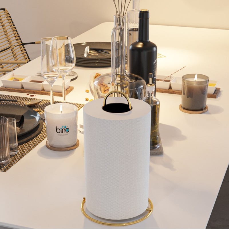 Aberto Design Paper Towel Holder Havlu Kağıt Rulo Peçetelik Gold