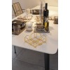 Aberto Design Napkin Holder Kare Peçetelik Gold