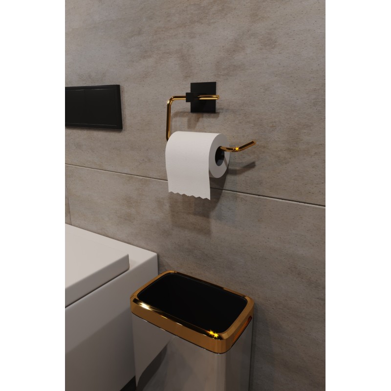 Aberto Design Toilet Paper Holder Wc Kağıtlık, Tuvalet Kağıdı Askısı Gold