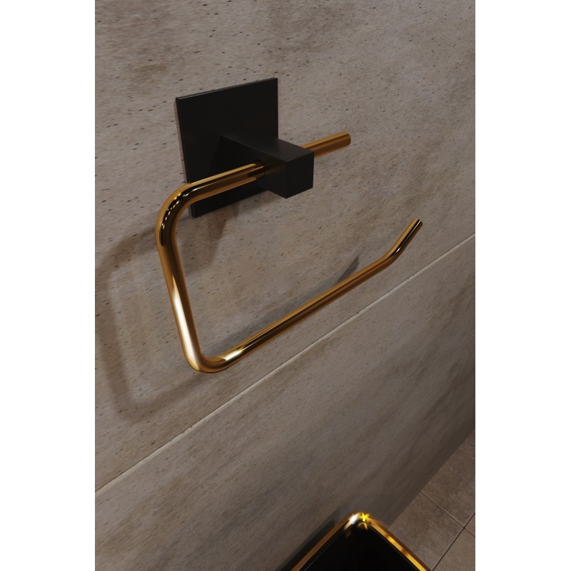 Aberto Design Toilet Paper Holder Wc Kağıtlık, Tuvalet Kağıdı Askısı Gold