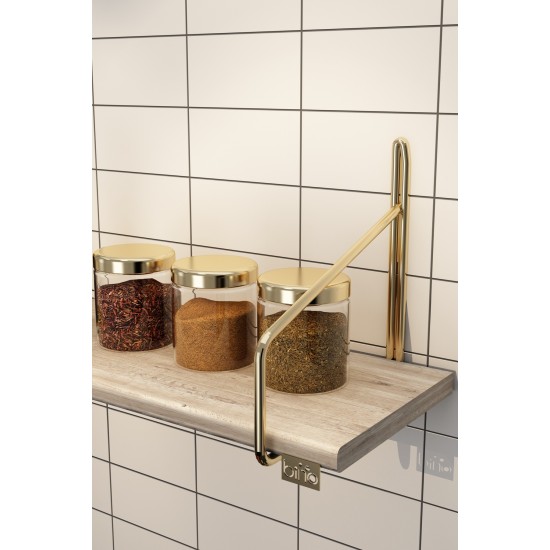 Wall Shelf Duvar Rafı 60 cm Extra Gold
Brown