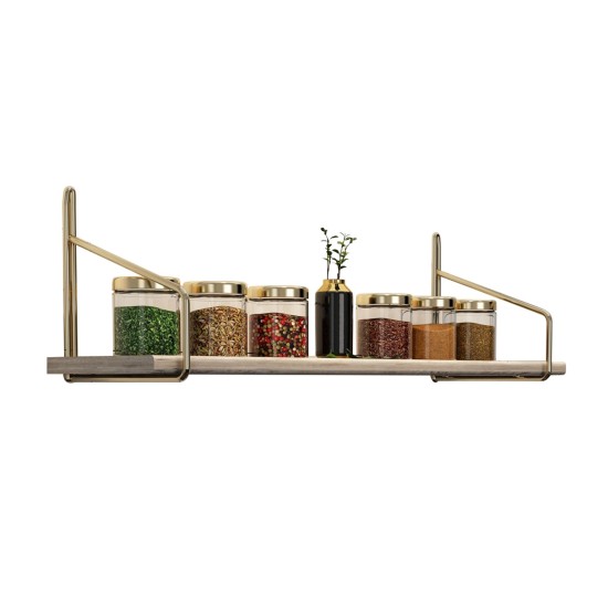 Wall Shelf Duvar Rafı 60 cm Extra Gold
Brown