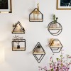 Wall Shelf Minyatür Raflar 6lı Set Gold
Black