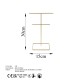 Aberto Design Jewellery Stand Organizer TK-004 Gold