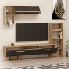 TV Unit Mega - Ciragan, Royal Marble Walnut
Black