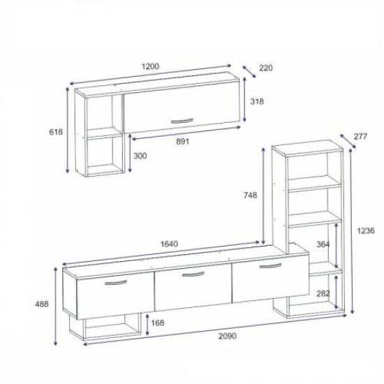 TV Unit Mega - Ciragan, Royal Marble Walnut
Black TV Unit Mega - Ciragan, Royal Marble Walnut
Black