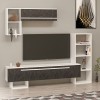 TV Unit Mega - White, Royal Marble White
Black