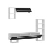 TV Unit Mega - White, Royal Marble White
Black