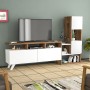 TV Unit Tower - White, Walnut White
Walnut