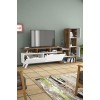 TV Unit Tower - White, Walnut White
Walnut