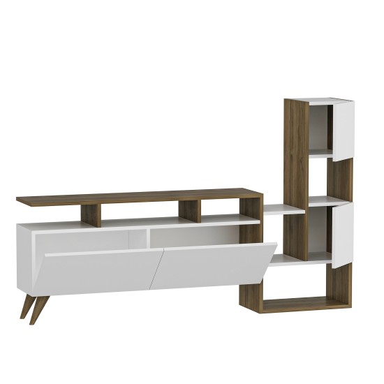 TV Unit Tower - White, Walnut White
Walnut TV Unit Tower - White, Walnut White
Walnut