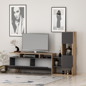 TV Unit Tower - Ciragan, Anthracite Walnut
Anthracite