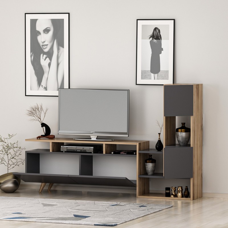 TV Unit Tower - Ciragan, Anthracite Walnut
Anthracite