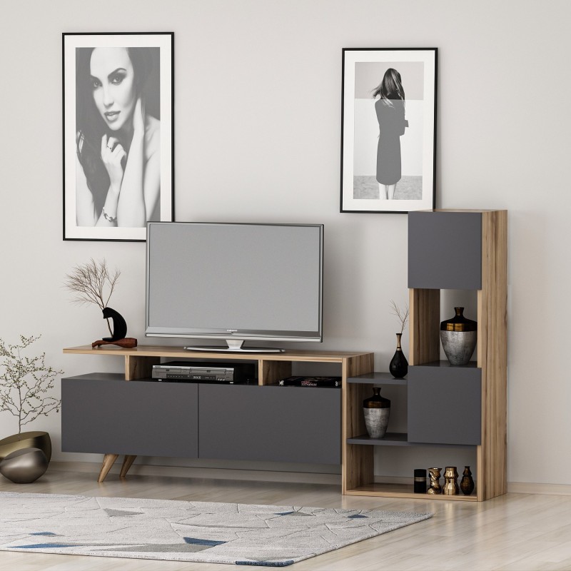 TV Unit Tower - Ciragan, Anthracite Walnut
Anthracite