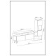 TV Unit Tower - Ciragan, Anthracite Walnut
Anthracite