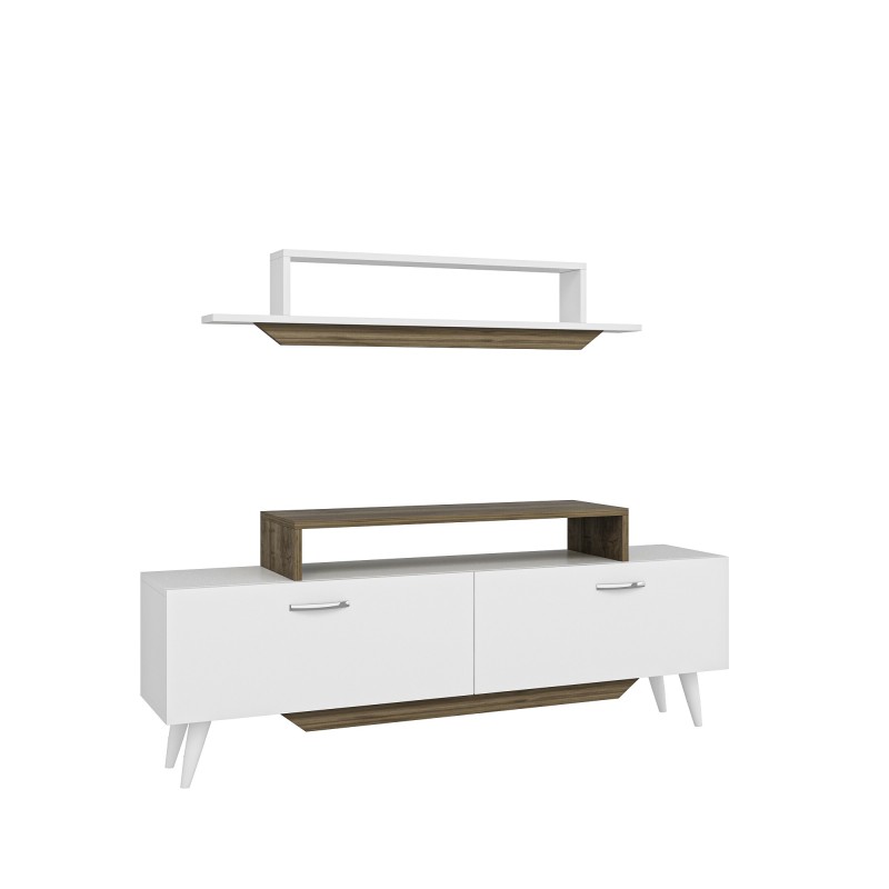 TV Unit Harmony - White, Walnut White
Walnut