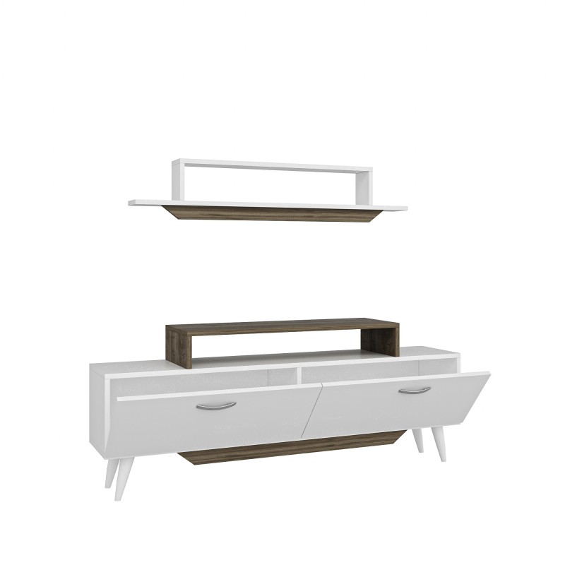 TV Unit Harmony - White, Walnut White
Walnut